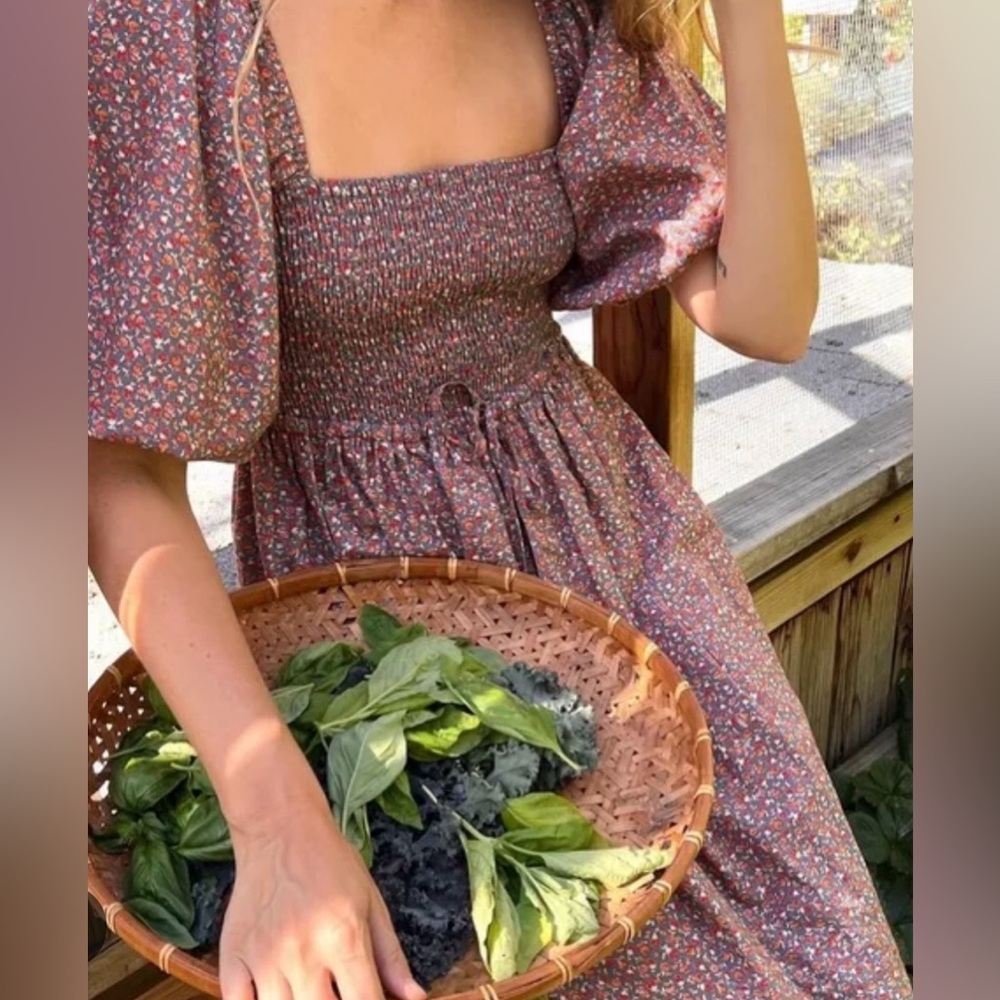 Christy Dawn Katrina dress in bluestone harvest XS